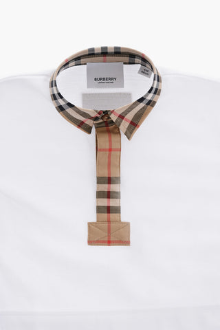 Checked Collar Cotton JOHANE Polo Shirt
