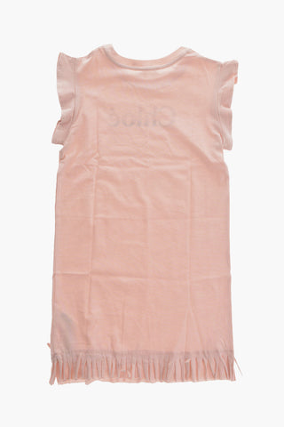 Fringed Hem Cotton Dress