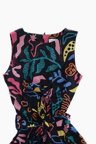 Prints Cotton Jumpsuit with Belt