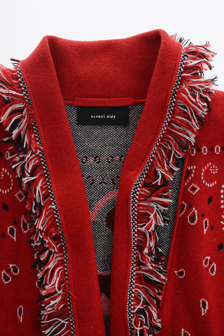Embroidered ROCKNROLL ICON Wool Cardigan