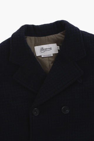 Cappotto Doppiopetto In Misto Lana Foderato