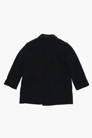 Cappotto Doppiopetto In Misto Lana Foderato