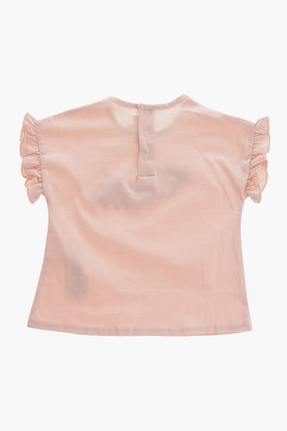 Solid Color Crew-neck T-Shirt with Embroidered Logo