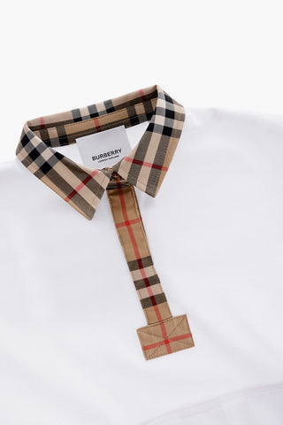 Checked Collar Cotton SIGRID Polo Dress