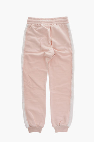 Brushed Cotton Joggers with Contrasting Side Band