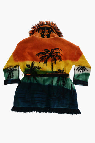 Cardigan In Lana PARADISE ISLAND Ricamato