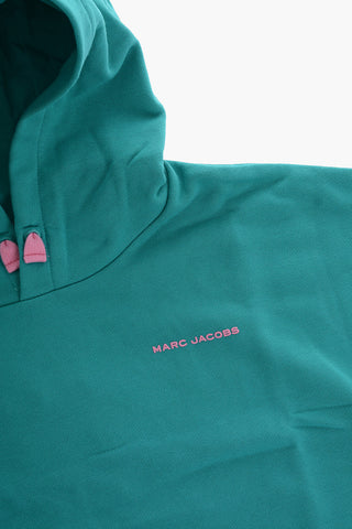 Short Sleeve Hoodie with Contrasting Print