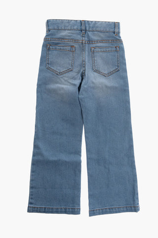 Visible Stiching Solid Color Jeans