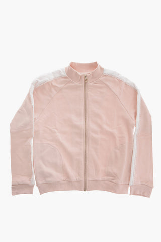 Crew-Neck Sweatshirt with Contrast Details