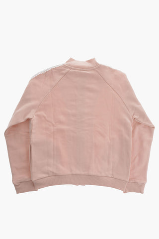 Crew-Neck Sweatshirt with Contrast Details