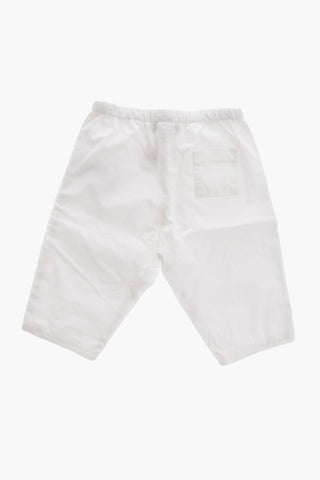 Solid Color Lightweight Cotton Pants with Elastic Waistband
