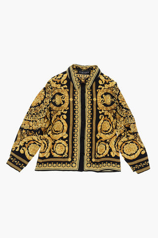 Baroque Motif Silk Shirt