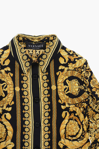Baroque Motif Silk Shirt