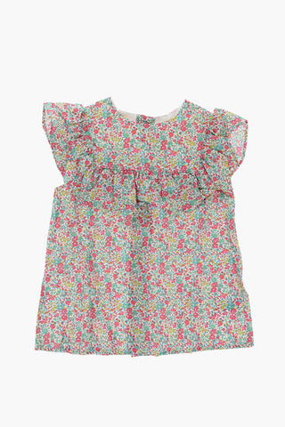 Blusa a Fantasia Floreale con Volant