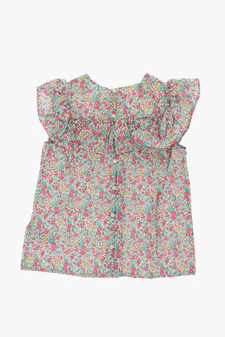 Blusa a Fantasia Floreale con Volant