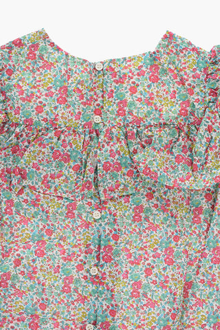 Blusa a Fantasia Floreale con Volant