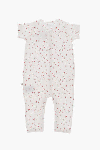 Body in Cotone con Ciliegie all-Over