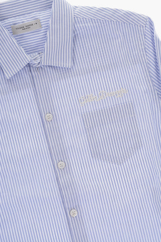 Striped Shirt with Breast Pocket