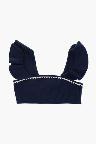 Bikini in Tinta Unita con Volant
