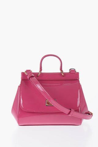 Patent Leather Mini Bag with Removable Shoulder Strap