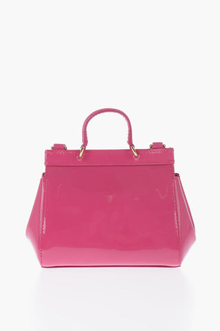 Patent Leather Mini Bag with Removable Shoulder Strap