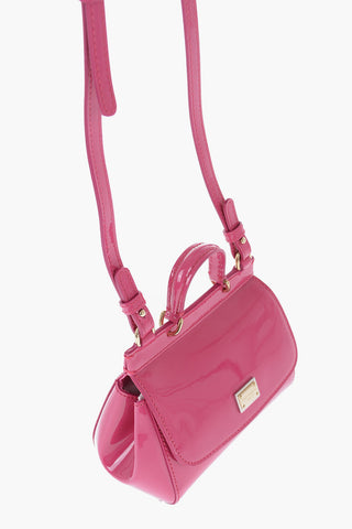 Patent Leather Mini Bag with Removable Shoulder Strap