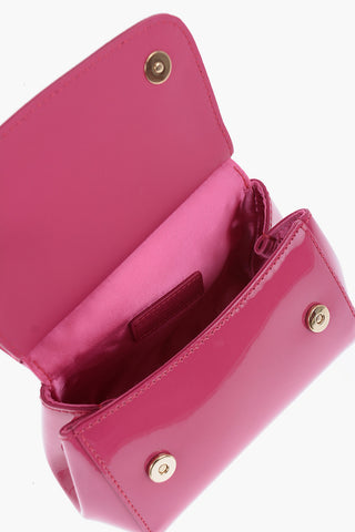 Patent Leather Mini Bag with Removable Shoulder Strap