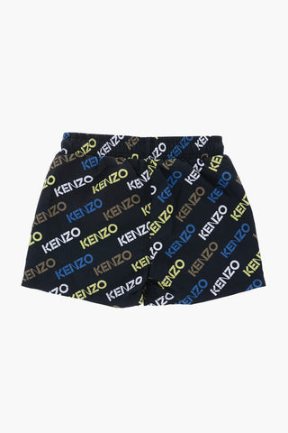 All-Over Logo Printed Swim Shorts