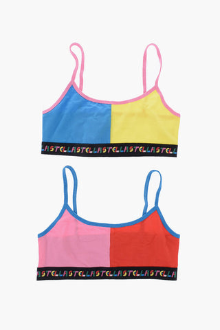 Set 2 Reggiseni Color Block in Cotone Stretch