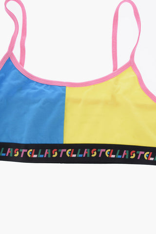 Set of 2 Stretch Cotton Color Block Bra