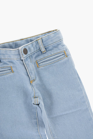 Jeans Svasati con Logo Ricamato
