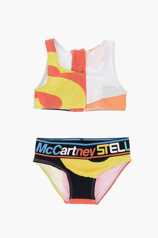 Embossed Logo Printed Bikini