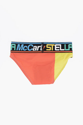 Embossed Logo Printed Bikini