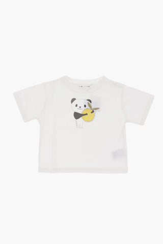 Crew-Neck Cotton T-shirt with print