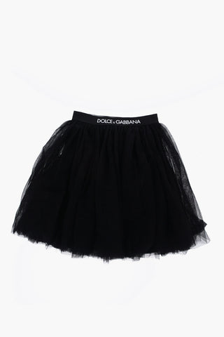 Tulle skirt with Logo Band