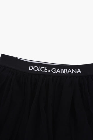 Tulle skirt with Logo Band