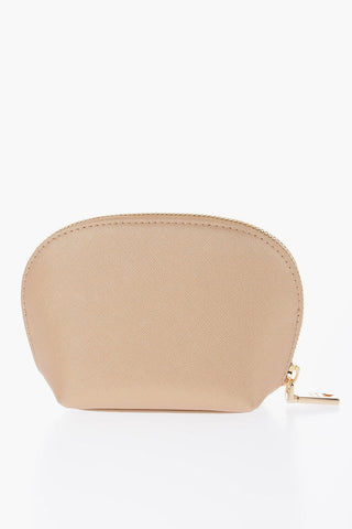 LOVE Saffiano Eco-Leather Makeup Bag with Gold Effect