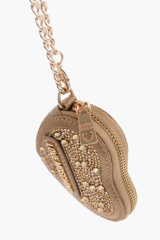 LOVE Portamonete a Forma di Cuore Impreziosito da Strass