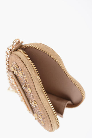 LOVE Portamonete a Forma di Cuore Impreziosito da Strass