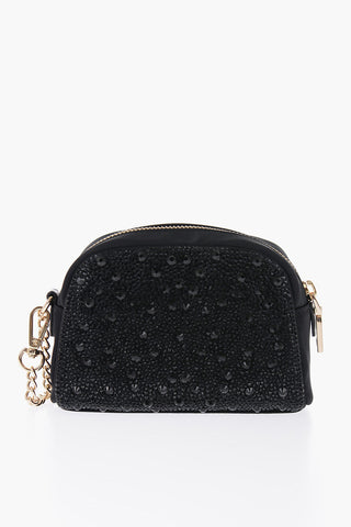 LOVE Necessaire in Raso Impreziosito da Strass