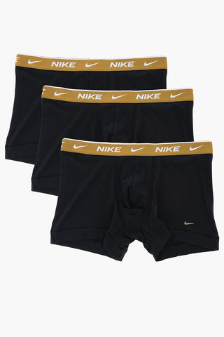Set 3 Boxer in Cotone Stretch con Banda Elastica Logata