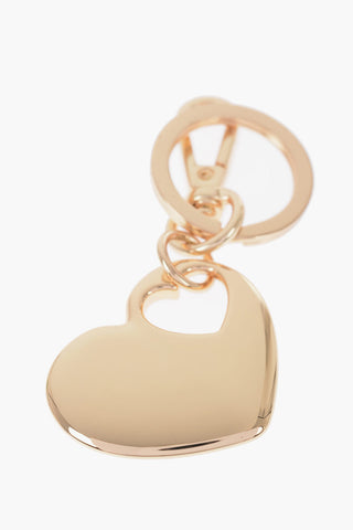 LOVE Metal Keyring with Heart-Shaped Pendant 