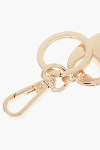 LOVE Metal Keyring with Heart-Shaped Pendant 