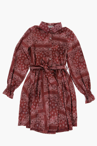 Bandana Printed Shirt Dress