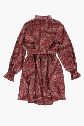Bandana Printed Shirt Dress