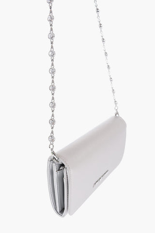 LOVE Saffiano Faux Leather Wallet with Removable Chain