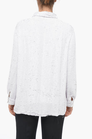 Camicia in Paillettes GUMMY con Bottoni a Pressione