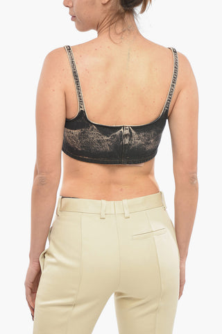 Crop Top in Denim Stone Washed