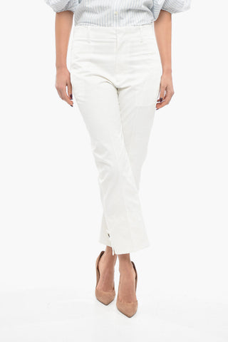Front-pleated Pants with Tapered Fit