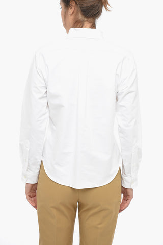 Hopsack Cotton CREST Button-down Shirt